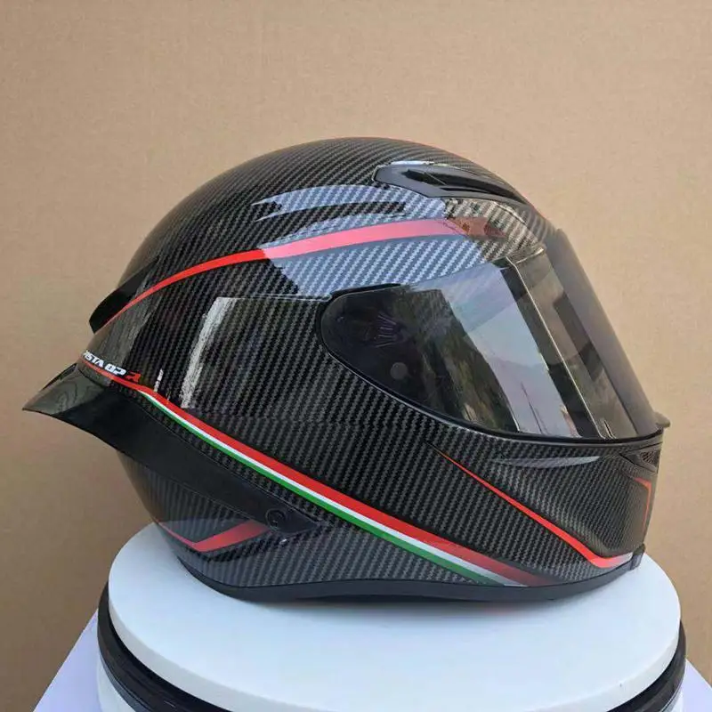 Helmet Полнолицевая k5 Pista GP-R Блестящий углерод имитация мотоциклетный шлем езда автомобиль мотокросса мотоциклетный шлем(Реплика - Цвет: Helmet