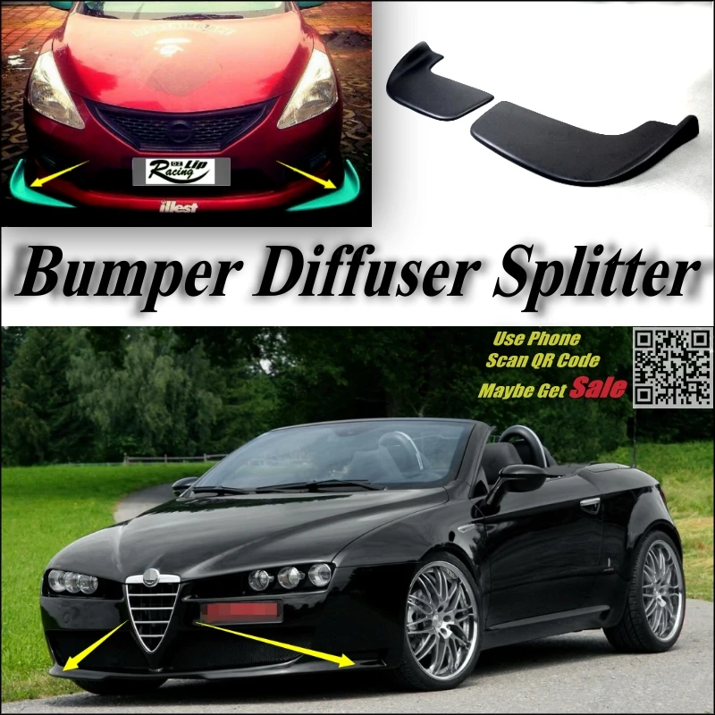 Автомобильный сплиттер диффузор бампер утка губа для Alfa Romeo GTV / Spider AR тюнинг