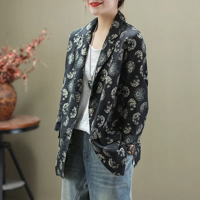 2020 весенние куртки женские Ретро Свободные повседневные универсальное пальто