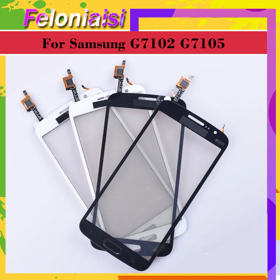 5.25" For Samsung Galaxy Grand 2 G7105 G7102 G7106 G7108 DUOS Touch Screen Digitizer Sensor Outer Front Glass Lens Panel