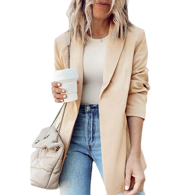 

suit women's jacket 2021 lapel loose and simple style new Female coat winter
