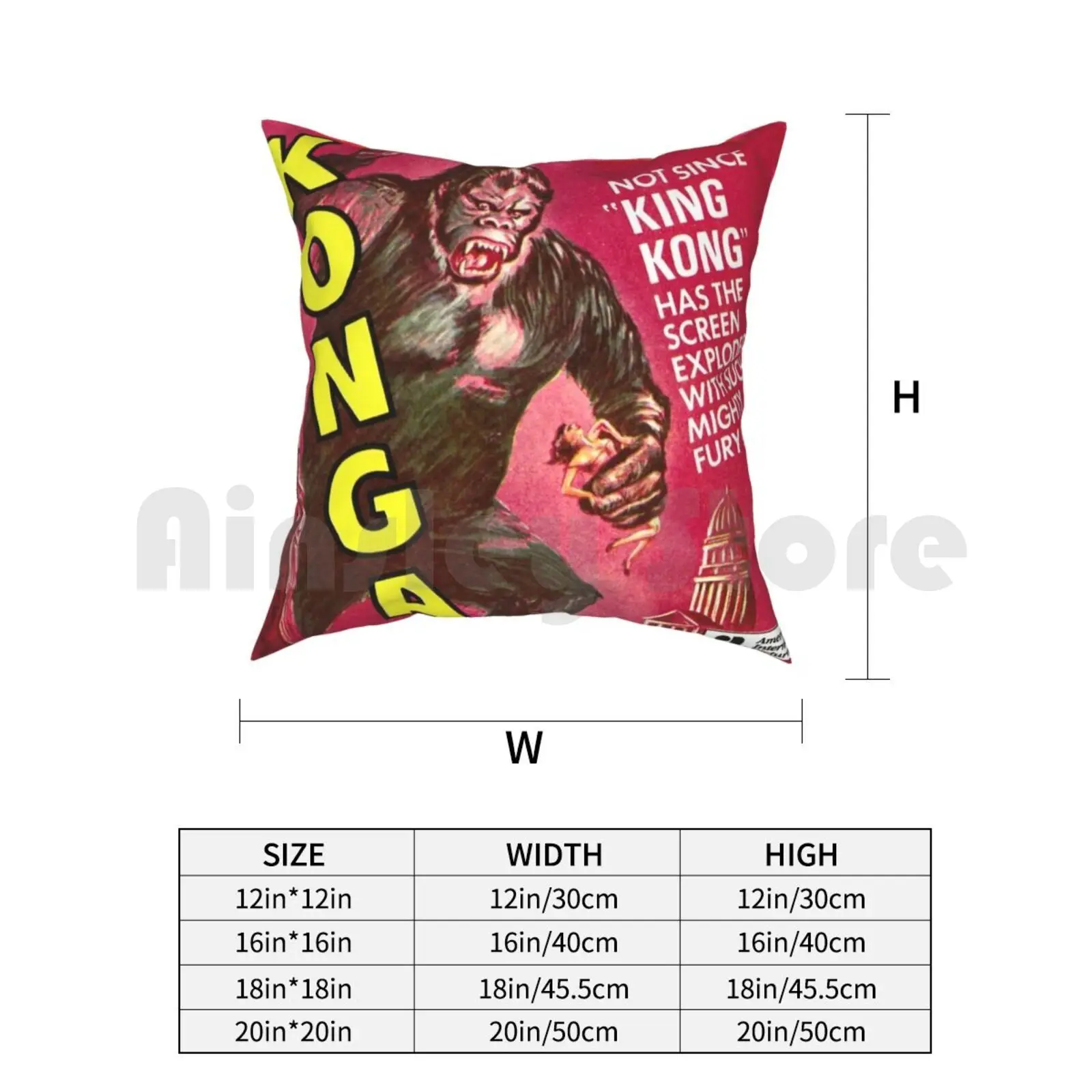 Подушка Konga в стиле ретро домашняя мягкая декоративная подушка с рисунком тихие