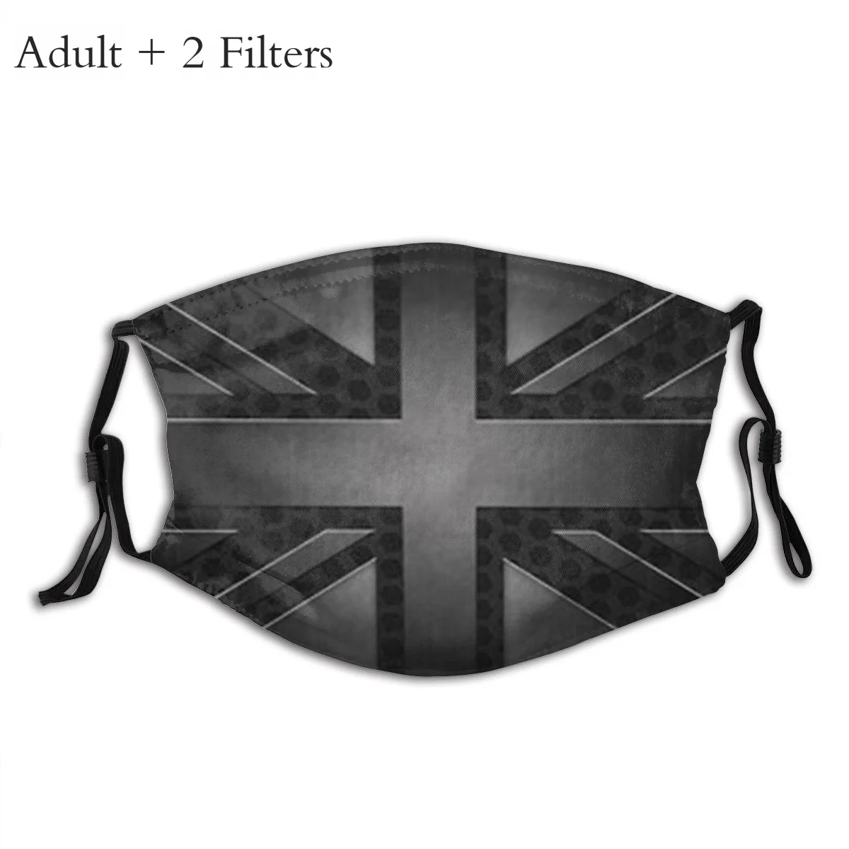 Union Jack Black Washable Mouth Mask Battlefield FPS Reusable Face Masks With Filters Anti Haze |