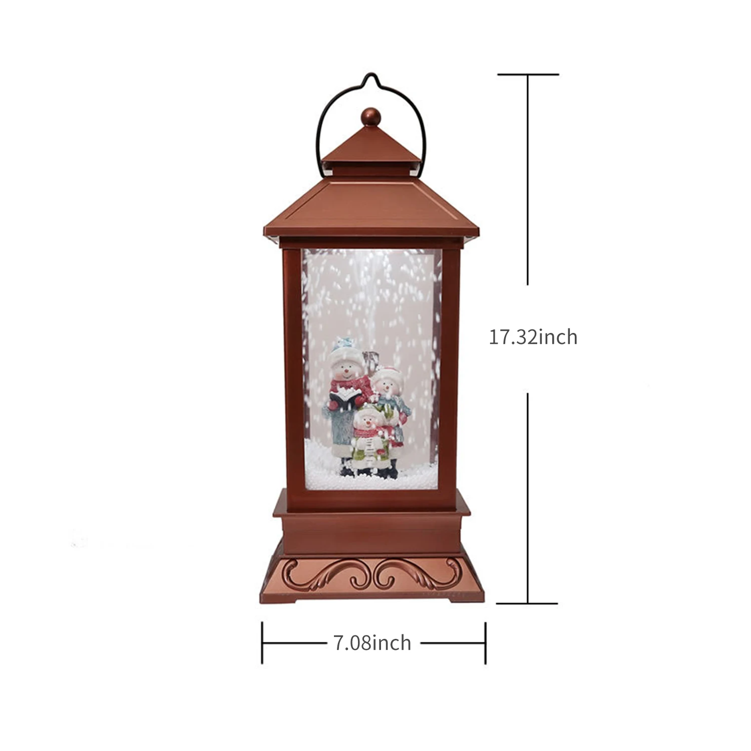 

Musical Snow Lantern LEDs Fairy Lights Lamp Santa Claus Shaped Lighting with 3 Songs for Party Decoration Festival Kids Gifts