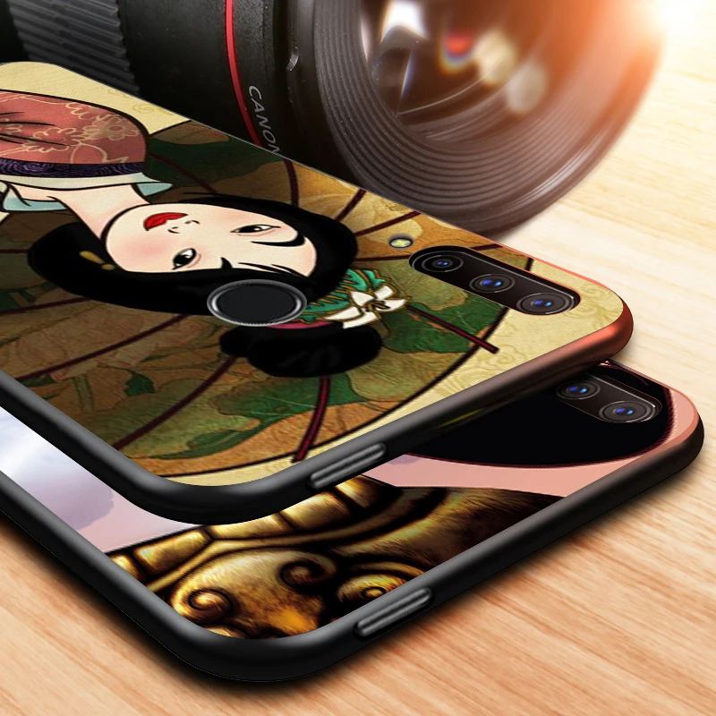 

Disney Princess MuLan for Huawei Honor 30 20 10 9S 9A 9C 9X 8X MAX 10 9 Lite 8A 7C 7A Pro Silicone Black Phone Case