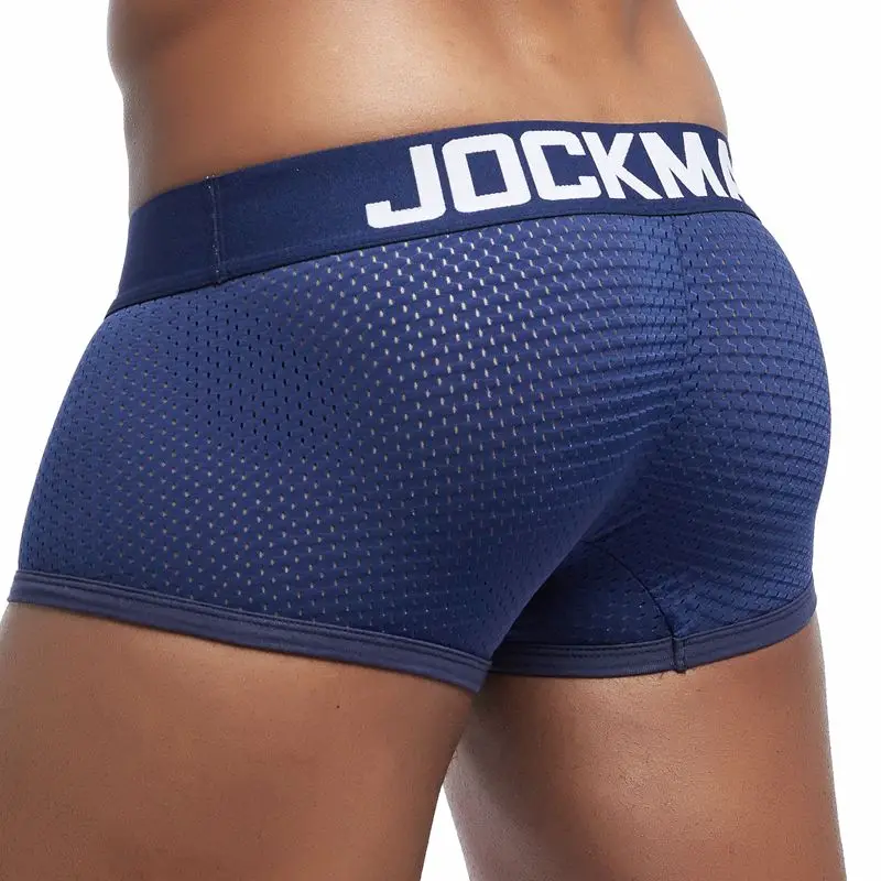 Трусы боксеры Jockmail мужские Брендовое нижнее белье сетчатые шорты дышащие трусы