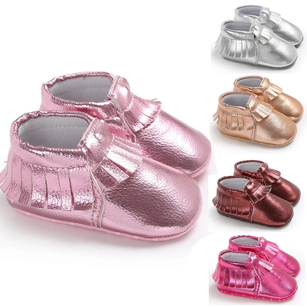 Милые ботиночки для маленьких девочек ботинки с бахромой на мягкой подошве