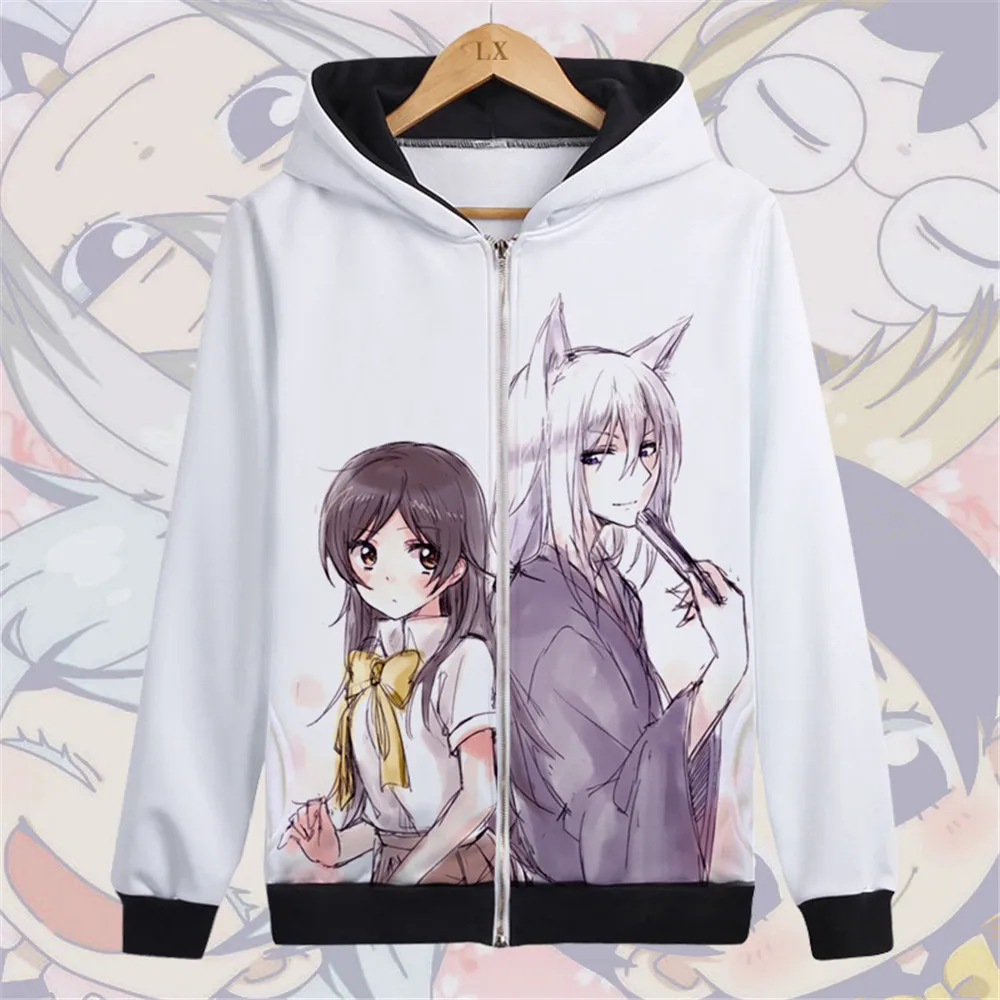 Пуловер с капюшоном Kamisama Kiss Momozono Nanami толстовка и флисовой надписью Love Tomoe Осенние