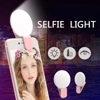 mini dimmable selfie ring light portable pocket led phone selfie fill light 3 levels brightness rechargeable makeup light ring
