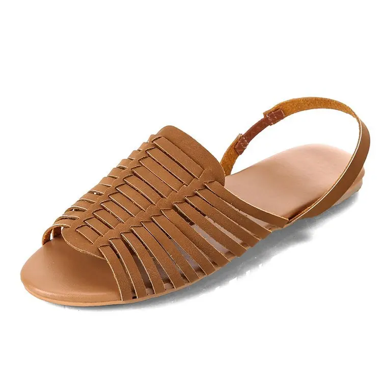 

Women's Summer Fashion Flat Sandals Hollow Out Roman Open Toe Sandals Ladies Casual Beach Shoes 2021 New Outdoor Sandalias