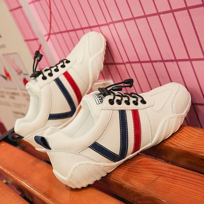 

Women's sneakers Sports shoes woman Fashion Striped Lace up Running Casual shoes women Trainers Comfortable Size 40 Sturdy Sole