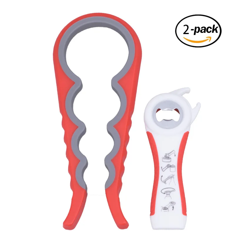 Лучшие продажи открывалка для бутылок с перекрещивающимися краями набор из двух