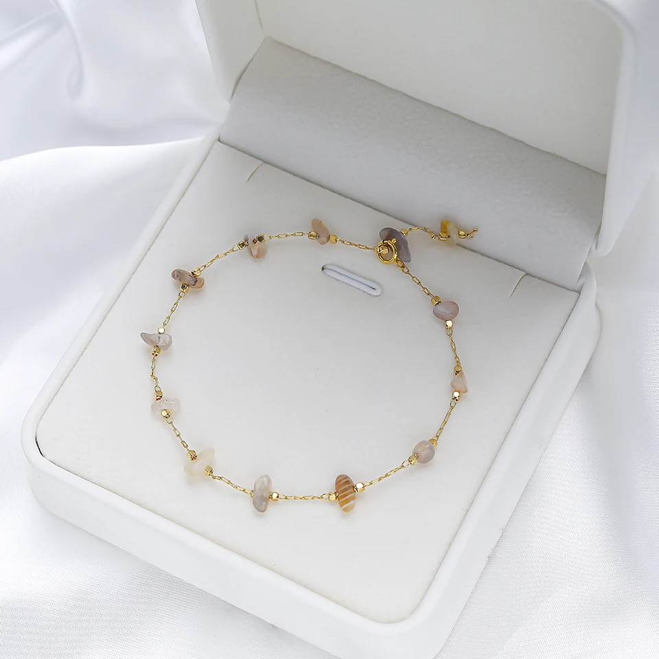 Натуральный каменный браслет на руку для женщин модные ювелирные изделия