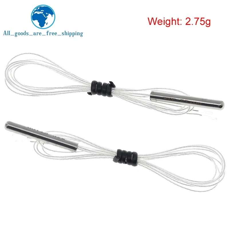 Платиновый резистирующий Температурный датчик TZT PT100, Водонепроницаемый Температурный Зонд-20 ~ 450 градусов Цельсия, изолированный экранирующий Стеклопластик 50 см