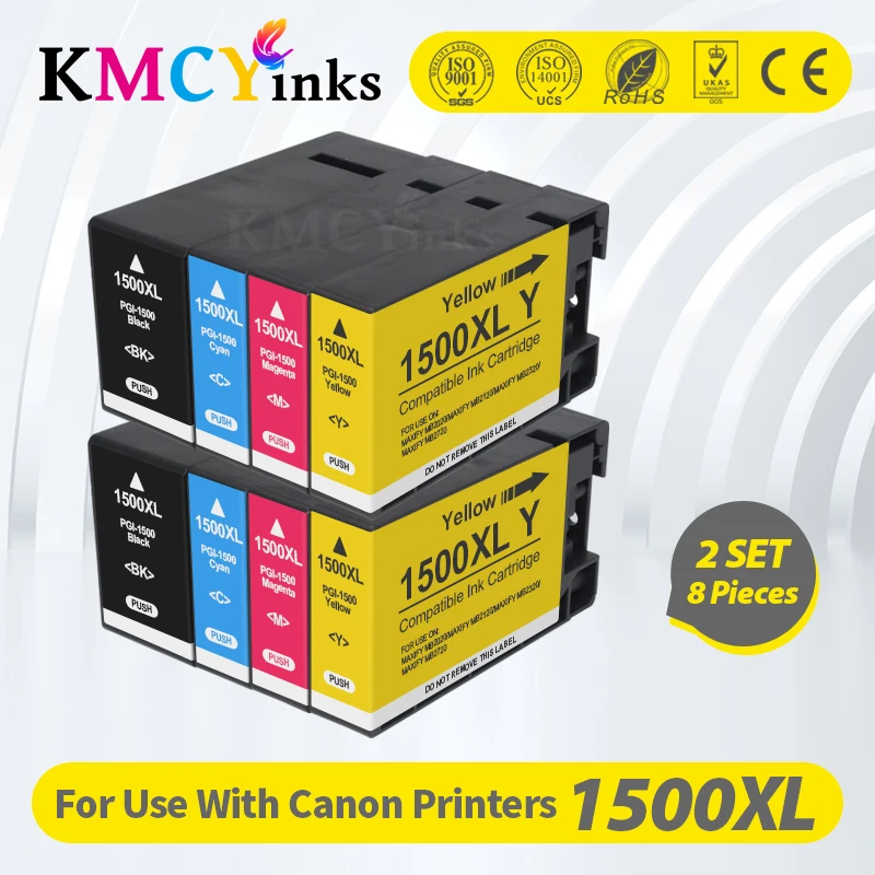 

KMCYinks PGI-1500 PGI1500 1500XL совместимый чернильный картридж для принтера Canon MAXIFY MB2050 MB2350 MB2150 MB2750 струйный принтер