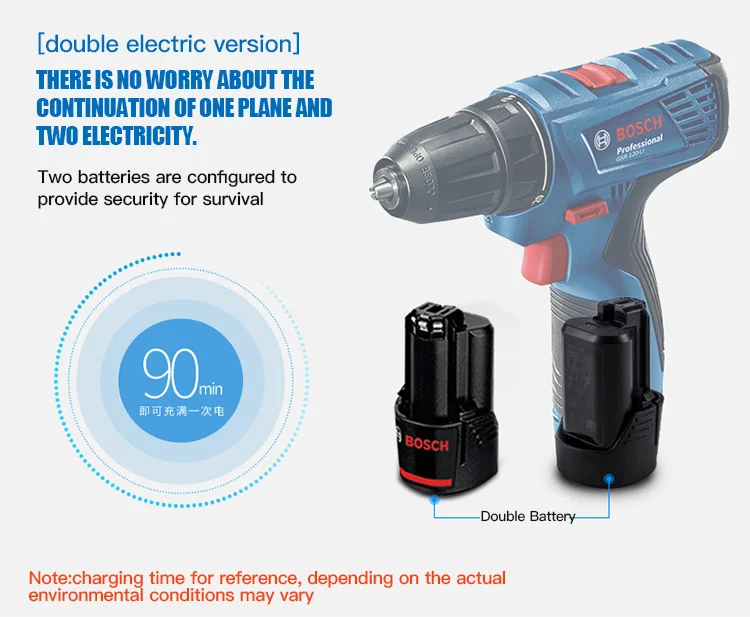 Bosch GSR 120-Li ручная дрель 12V литиевая дрель бытовой Мощность инструмент Отвертка