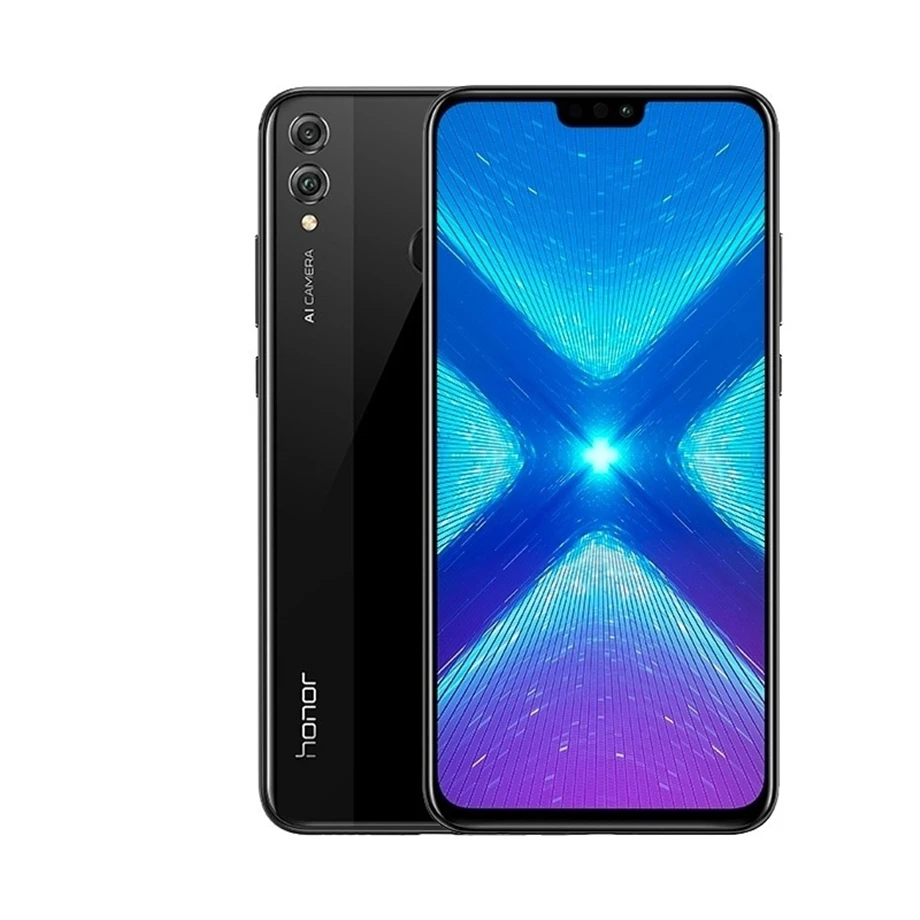 Honor 8X Kirin 710 Восьмиядерный 6,5 ''20MP& 2MP& 16MP 3400 mAh ram 6GB rom 64GB распознавание лица отпечаток пальца
