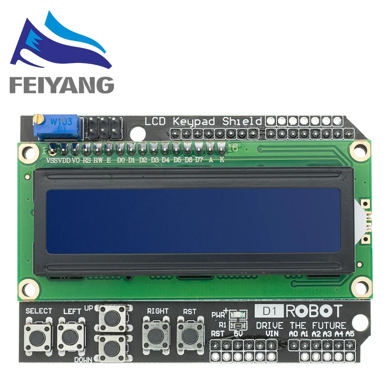 10 шт. 1602 ЖК дисплей модульная клавиатура Щит Duemilanove 16*2 LCD1602|lcd keypad shield|1602 lcdlcd |