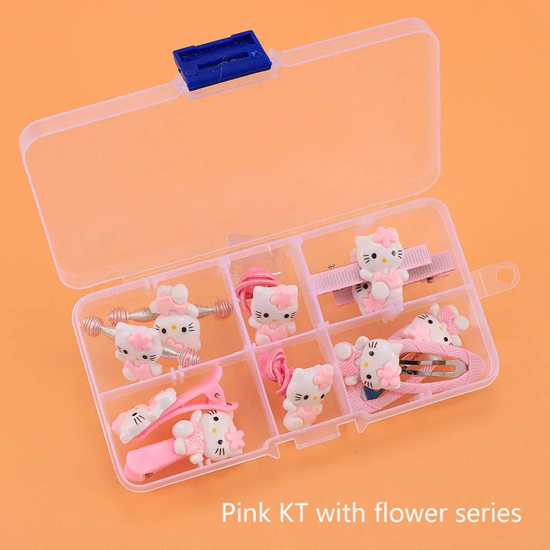 Hello Kitty 03 Горячая Распродажа hello kitty заколки для волос эластичные резинки для волос набор для девочек акриловые Мультяшные медведи кролик кошачьи заколки, аксессуары - Цвет: Hello Kitty 03