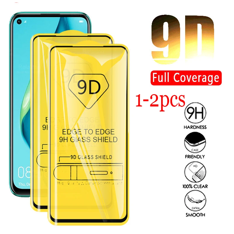 1 2 шт. Защитное стекло для huawei p40 lite защита экрана huaweii light p 40 glas tremp film|Бамперы| |