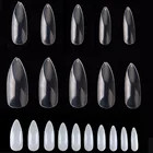 100 пакетов, накладные ногти на шпильке, 500 шт., прозрачные Острые кончики, накладные ногти, декоративные накладные ногти для маникюра