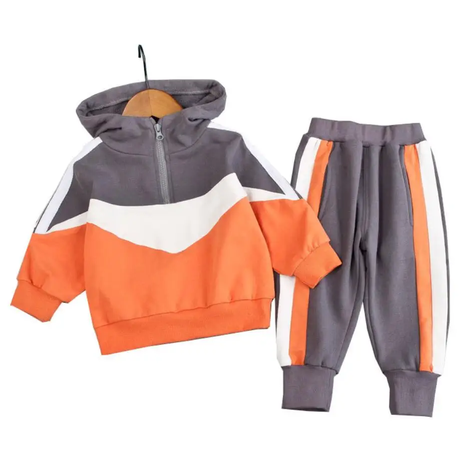 Детская одежда осень-весна 2020 костюм с капюшоном для маленьких мальчиков наряд