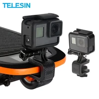 telesin skateboard mount holder stand clip for gopro hero 10 9 8 7 6 5 black insta360 one r osmo action sjcam camera accessories