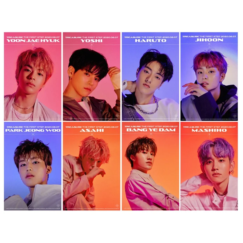 16 шт. Kpop сокровище ломо карты фотокарточек Стикеры s Наклейка с автобусом