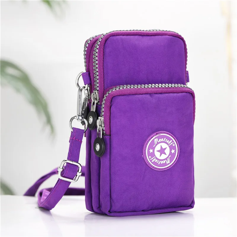 Brilliant purple Популярная Портативная сумка для Iphone XSMAX XR huawei P20P30Samsung S9S10 Plus на плечо - Цвет: Brilliant purple