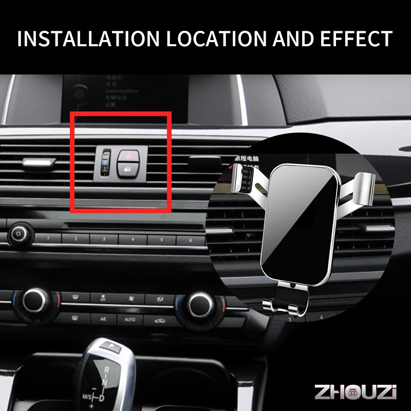 car mobile phone holder for bmw 5 series 5gt f10 f11 2011 2017 mounts stand gps gravity navigation bracket car accessories free global shipping