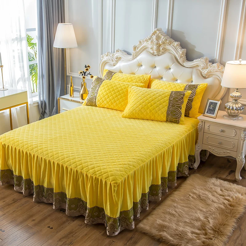 Комплект постельного белья из плотной кружевной ткани роскошное Европейское