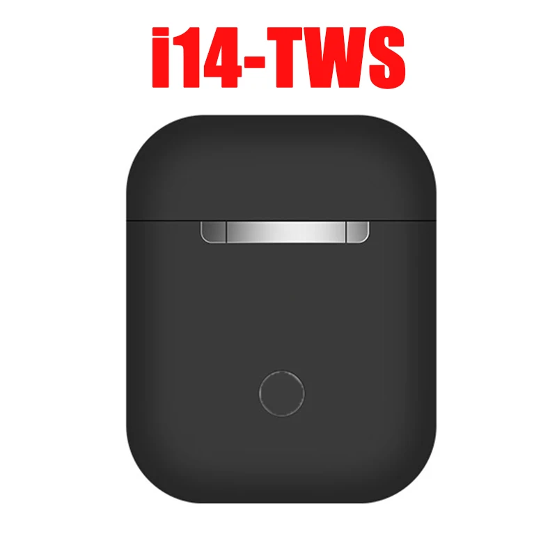 i14 tws black I14 TWS, мини наушники-вкладыши, беспроводные, Bluetooth 5,0, наушники, наушники с сенсорным управлением, гарнитура, спортивные наушники, audifonos para celular elari - Цвет: i14 tws black