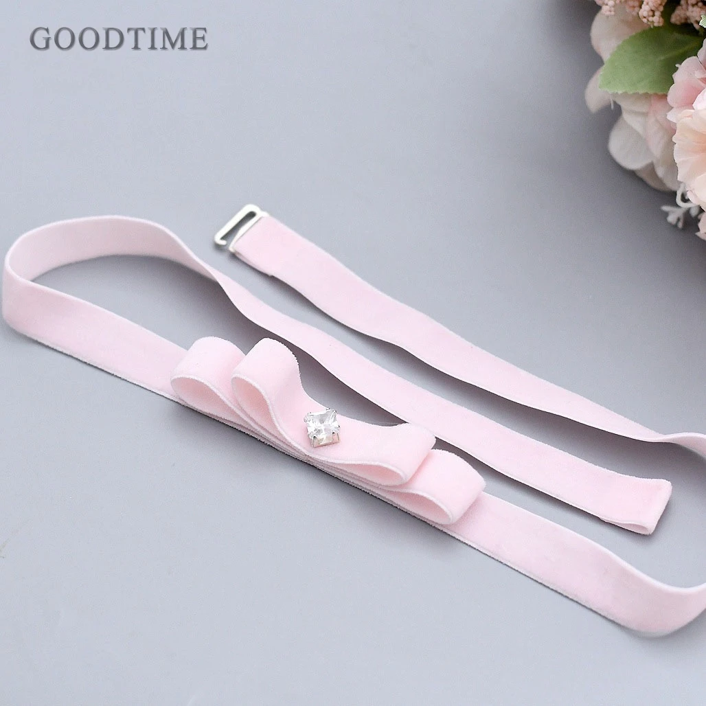 

Simple Wedding Belt For Women Bow Tie Rhinestone Belt Girdle Applique Elastic Narrow Waist Seal Decorative Belt For Party
