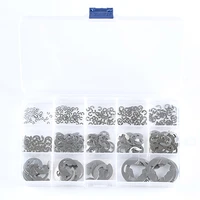 290pcs e clip 1 2 15 mm 304 stainless steel external retaining ring clip circlip washer assortment kit