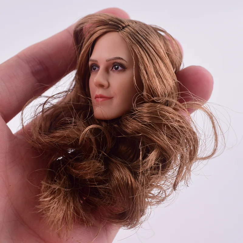 

Action Figure Anime 1/6 Female Head Sculpture Hermione Emma Watson Collectible Toy Model Clothes Rose Dress Miniskirt F 12 Body