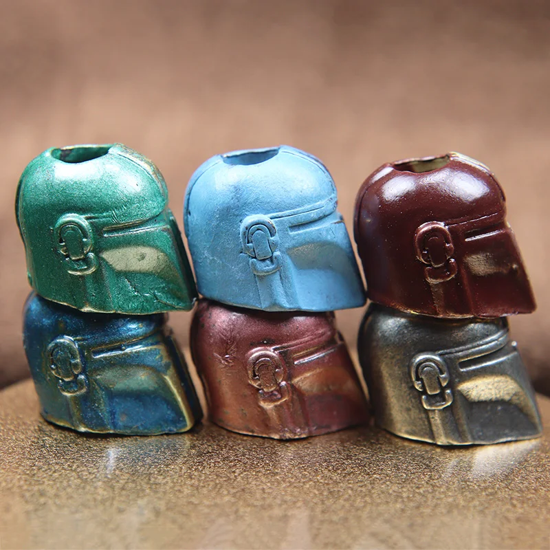 Alien шлем складной нож бусина Паракорд тканый шнурок брелок Подвески латунь