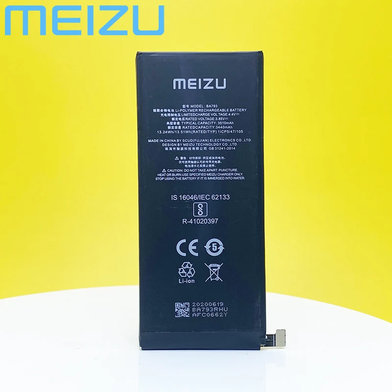 100 original ba792 new battery for meizu pro 7 pro 7 plus m792q m792c m792h ba791 m793h phone high qualitytracking number free global shipping