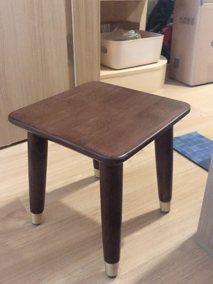 Nordic Solid Wood Stool Home Living Room Small Bench Net Red Shoe Low Chair | Мебель
