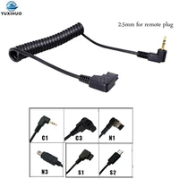 2 5mm plug shutter release remote control cable connecting rf 603 c1 c3 n1 n3 s1 s2 cord for canon nikon sony pentax camera