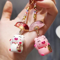 mobile phone pendant cute cartoon animal piggy lanyard keys id card neck straps for for iphone huawei samsung hang rope lanyards