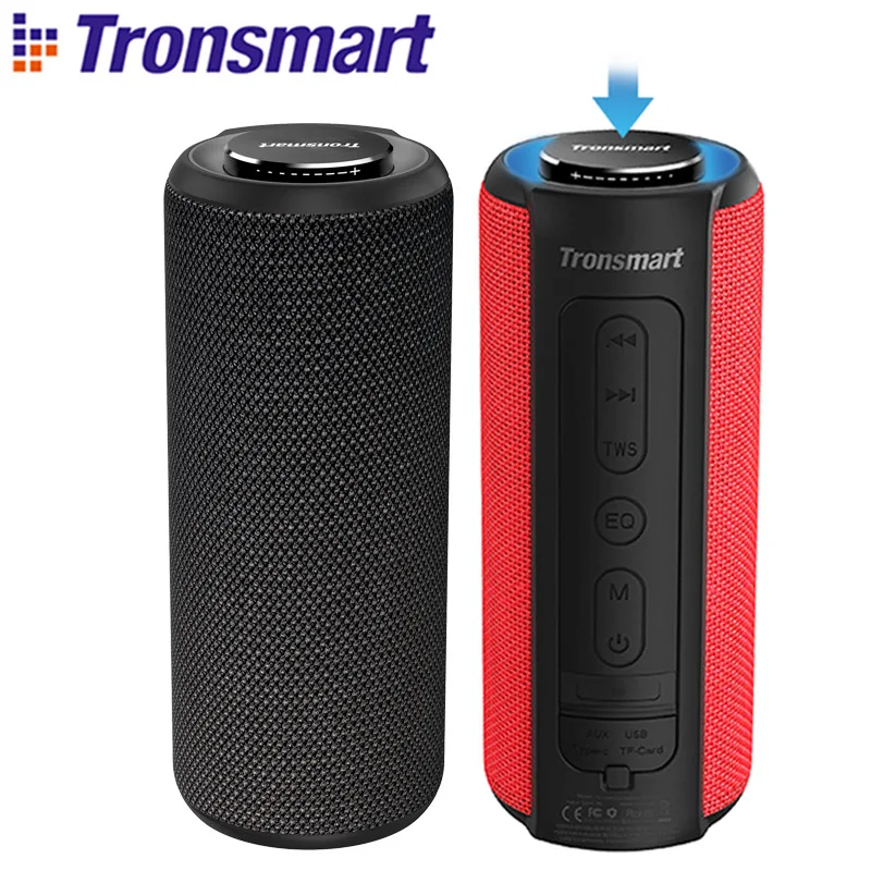 Tronsmart T6 Plus Bluetooth динамик портативные колонки 40 Вт сабвуфер IPX6 Водонепроницаемый Саундбар с голосовым ассистентом, TWS