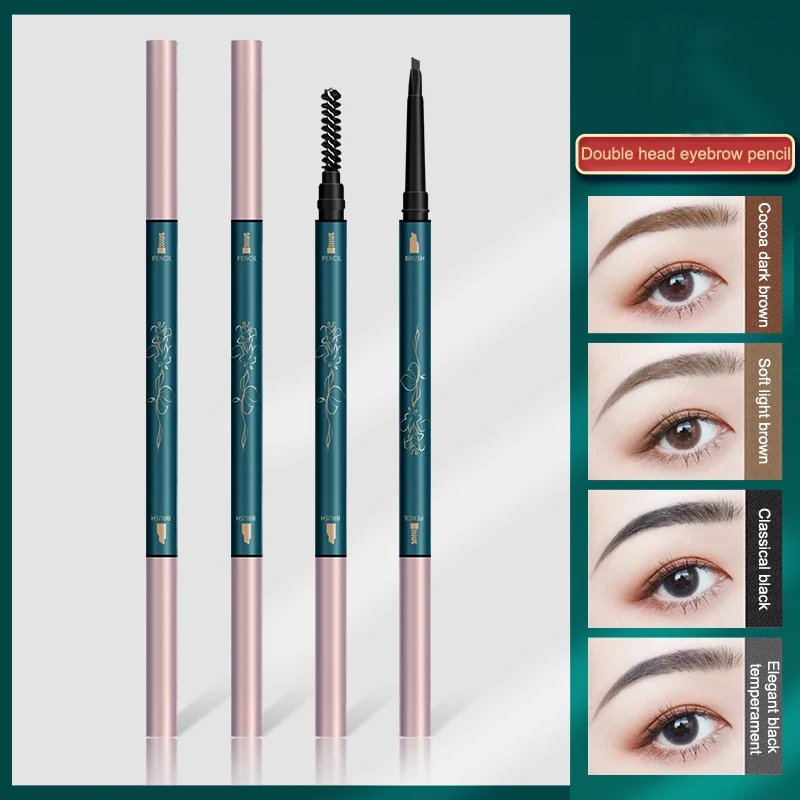 

Double-headed Eyebrow Pen Long-lasting No Smudging Eyebrow Pencil Waterproof Silky Texture Eye Makeup Cosmetics TSLM2