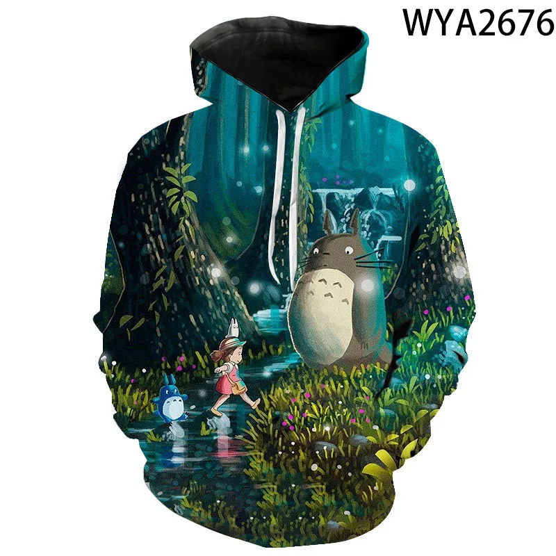 

Cartoon Anime Totoro 3D Print Hoodies Men Women Children Casual Sweatshirt Streetwear Kawaii Cute Boy Girl Kids Pullover Clothes