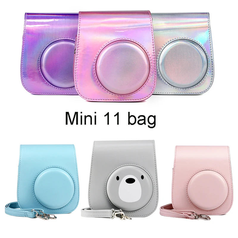 Чехол-книжка из искусственной кожи для камеры Fujifilm Instax Mini 11 чехол-защитная сумка
