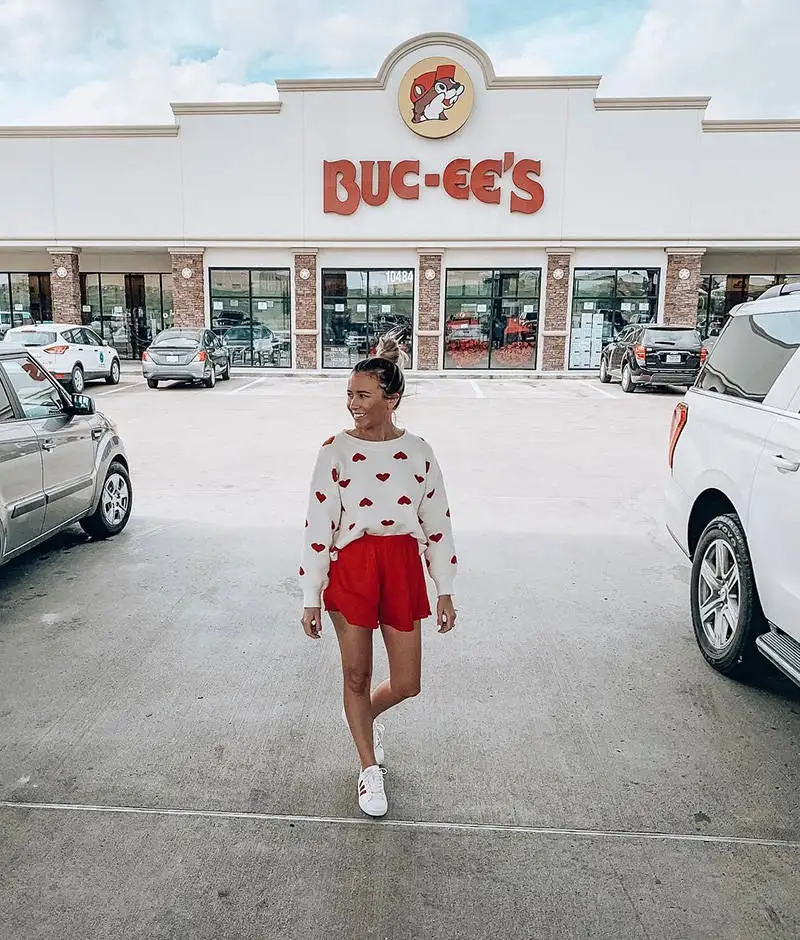 CHRLEISURE Ladies Cute Pullover Casual Loose Sweater Love Decoration Long Sleeve Plus Size | Женская одежда