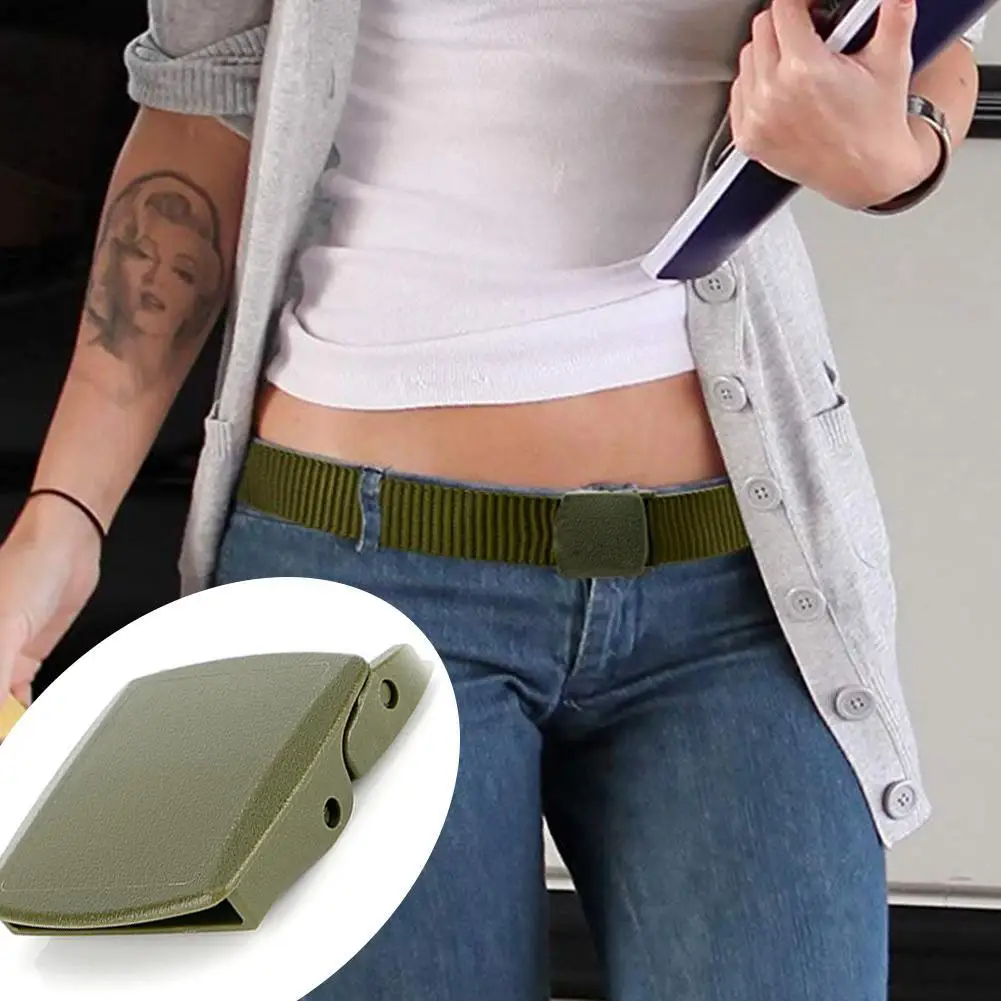 1 шт. высокое качество пластиковая поясная пряжка Мужская парусиновая лента в