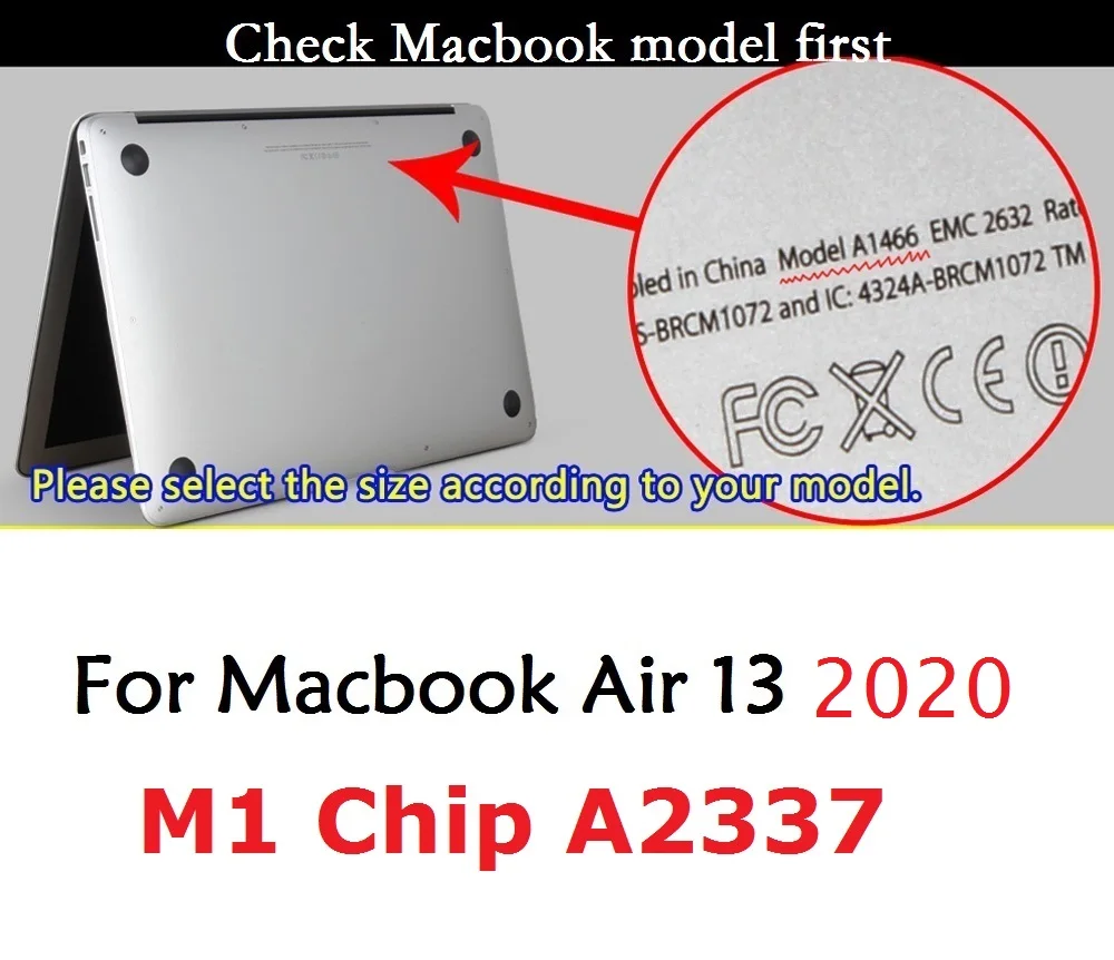 Мягкий чехол для Macbook Air 13 2020 M1 Chip A2337 русская клавиатура европейского и