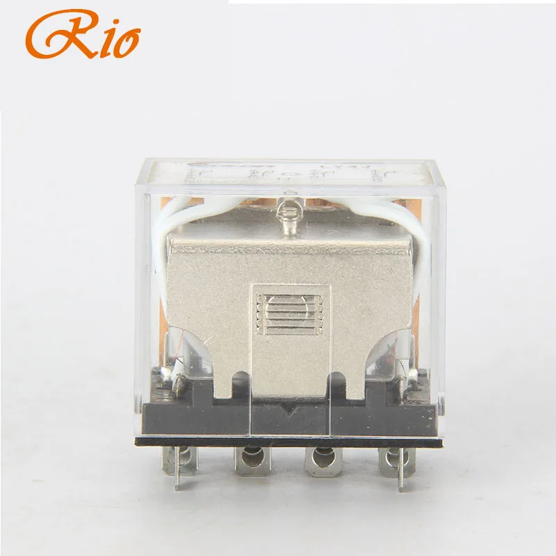 LY4NJ LY4 HH64P 14PIN 10A реле мощности катушка 4PDT красная светодиодная индикаторная лампа