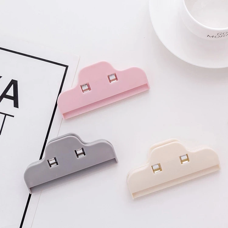 

3pcs Sealed Clips Portable Practical Food Sealing Clamp Clip Powder Food Package Bag Multifunctional Home Snack Sealed Clip