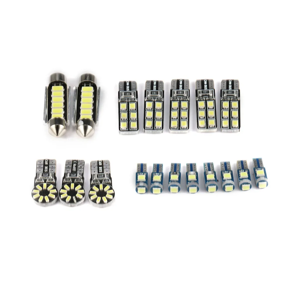 18 шт с идеальными белыми Canbus Error Free светодиодный лампа гирлянда для внутреннего